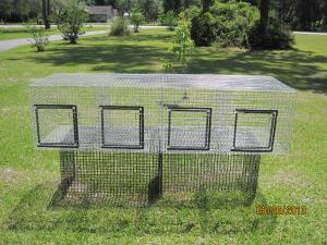 4 hole each 18 x 24 1 x1 wire, GAW, 16 gauge 24 w x 72 L x 18 high $80.00 