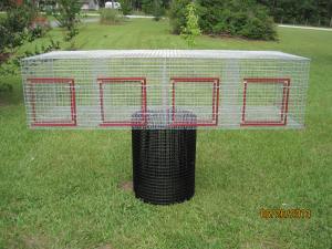 4 hole each 18 x 24 1 x1 wire, GAW, 16 gauge 24 w x 72 L x 18H $85.00